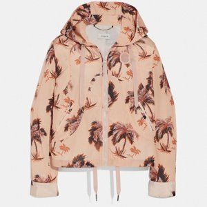 NWOT Coach Western Palm Tree windbreaker jacket